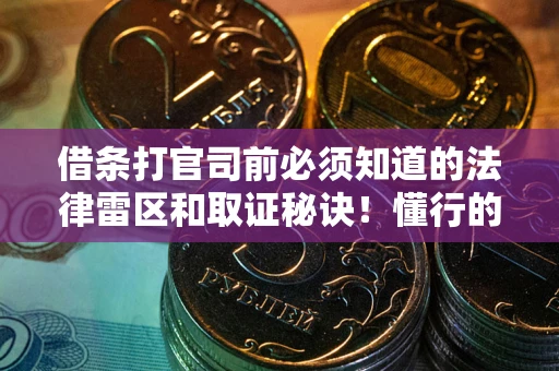 济南借条打官司前必须知道的法律雷区和取证秘诀！懂行的人已经留好这些证据