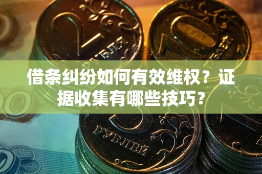 济南借条纠纷如何有效维权？证据收集有哪些技巧？