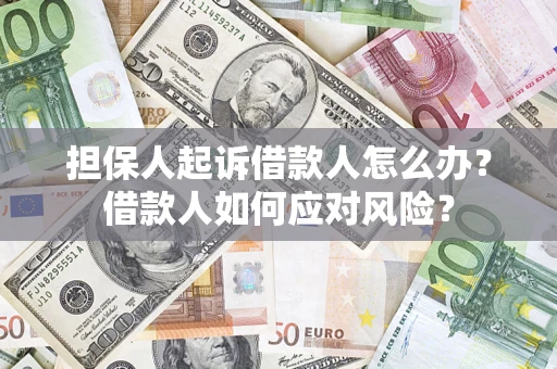 济南担保人起诉借款人怎么办？借款人如何应对风险？